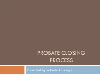 Probate Closing Process Overview