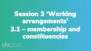 Working Arrangements and Membership for UHC2030