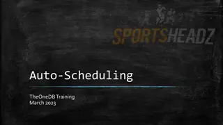 Auto-Scheduling for Efficient Team Management