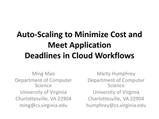 Auto-Scaling to Minimize Cost and Meet Application Deadlines in Cloud Workflows