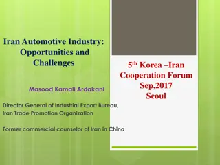 Iran Automotive Industry: Opportunities and Challenges
