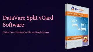 Split Your vCard Files for Seamless Contact Import and Export