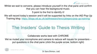 Insider's Guide to Thesis Writing: Key Ideas and Tips