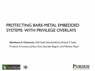 Protecting Bare-Metal Embedded Systems with Privilege Overlays