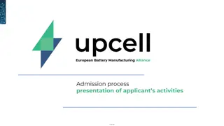 Admission Process Presentation for Upcell Alliance