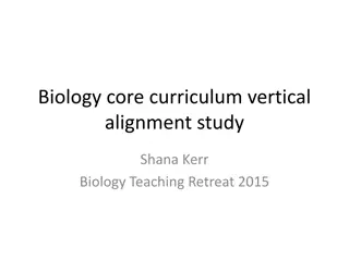 Biology Curriculum Alignment Study Overview