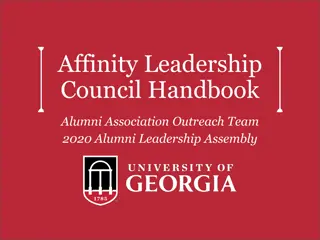 Affinity Leadership Council Handbook for Alumni Association Outreach Team