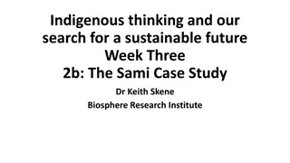 Indigenous Thinking for Sustainable Future: The Sami Case Study