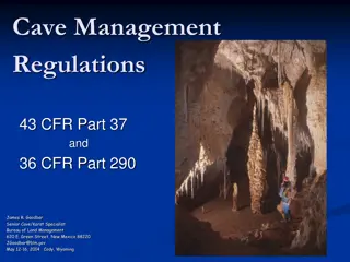 Cave Management Regulations and Definitions