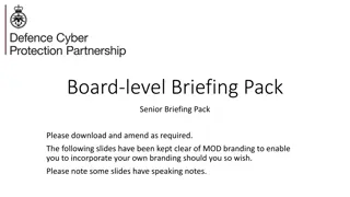Board-level Briefing Pack