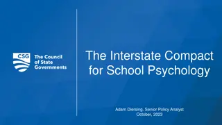 The Interstate Compact for School Psychology
