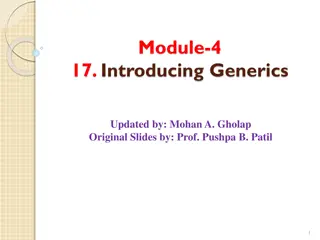 Introducing Generics in C#