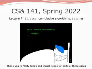 CS& 141, Spring 2022