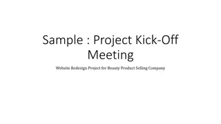 Sample: Project Kick-Off Meeting
