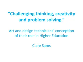 Art and Design Technicians in Higher Education: Role Perception