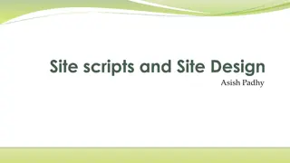 Overview of Site Design and Provisioning Process