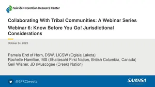 Jurisdictional Considerations in Tribal Community Collaboration Webinar