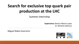 Exclusive Top Quark Pair Production Analysis at LHC