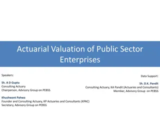 Actuarial Valuation of Public Sector Enterprises Discussion