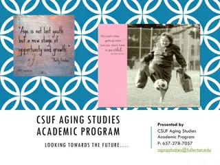 CSUF AGING STUDIES