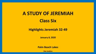 A STUDY OF JEREMIAH