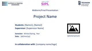 Midterm/Final Presentation Project Details