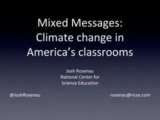 Climate Change in America's Classrooms: Insights from Teachers