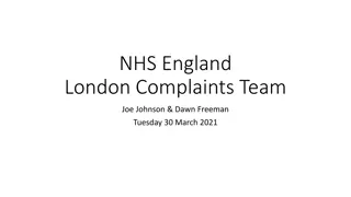 NHS England Complaints Procedure Overview