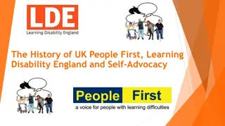 UK People First: History of Learning Disability & Self-Advocacy in England
