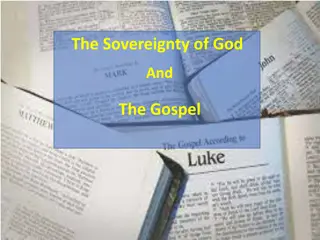 The Sovereignty of God and the Gospel