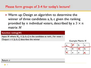 Algorithm for Determining Candidate Ranking