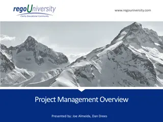 Project Management Overview and Value