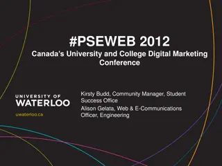 #PSEWEB 2012 Canada's University and College Digital Marketing Conference Overview