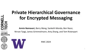 Private Hierarchical Governance for Encrypted Messaging