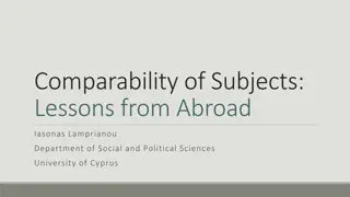 Lessons from Abroad: Statistical Adjustment in Cyprus