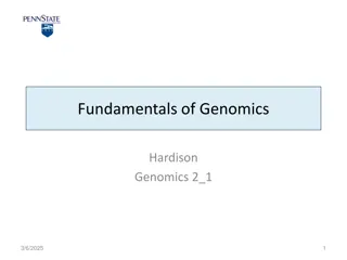 Fundamentals of Genomics