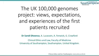 The UK 100,000 Genomes Project: Views and Experiences of Patients