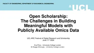 Challenges in Building Meaningful Models with Omics Data for Biochemical Engineering