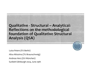 Methodological Foundations of Qualitative Structural Analysis