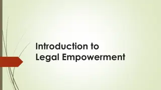 Introduction to Legal Empowerment