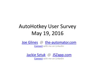 Insights from Auto Hotkey User Survey