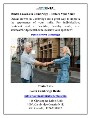 Dental Crowns in Cambridge - Restore Your Smile