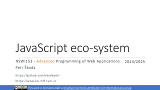 JavaScript eco-system