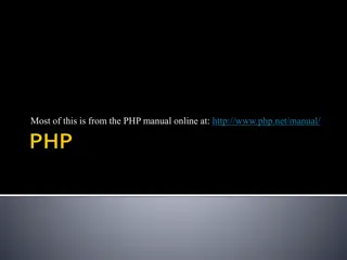 PHP Manual Online Overview