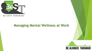 Promoting Mental Wellness at Work