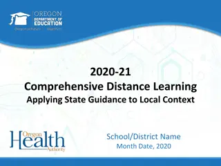 Comprehensive Distance Learning for School Reentry