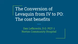 The Conversion of Levaquin: Cost Benefits and Antibiotic Stewardship