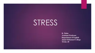 Stress Patterns in English Words