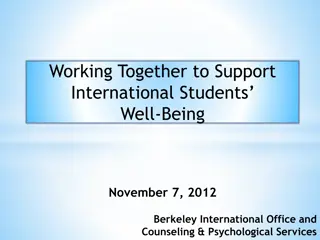Supporting International Student Well-Being at Berkeley