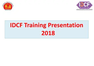 IDCF Training Presentation 2018